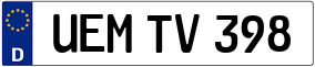 Trailer License Plate